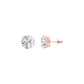 Twilight Pins Diamond Stud Earrings 18 KT / Rose Gold
