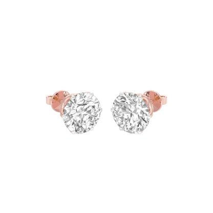 Twilight Pins Diamond Stud Earrings 18 KT / Rose Gold
