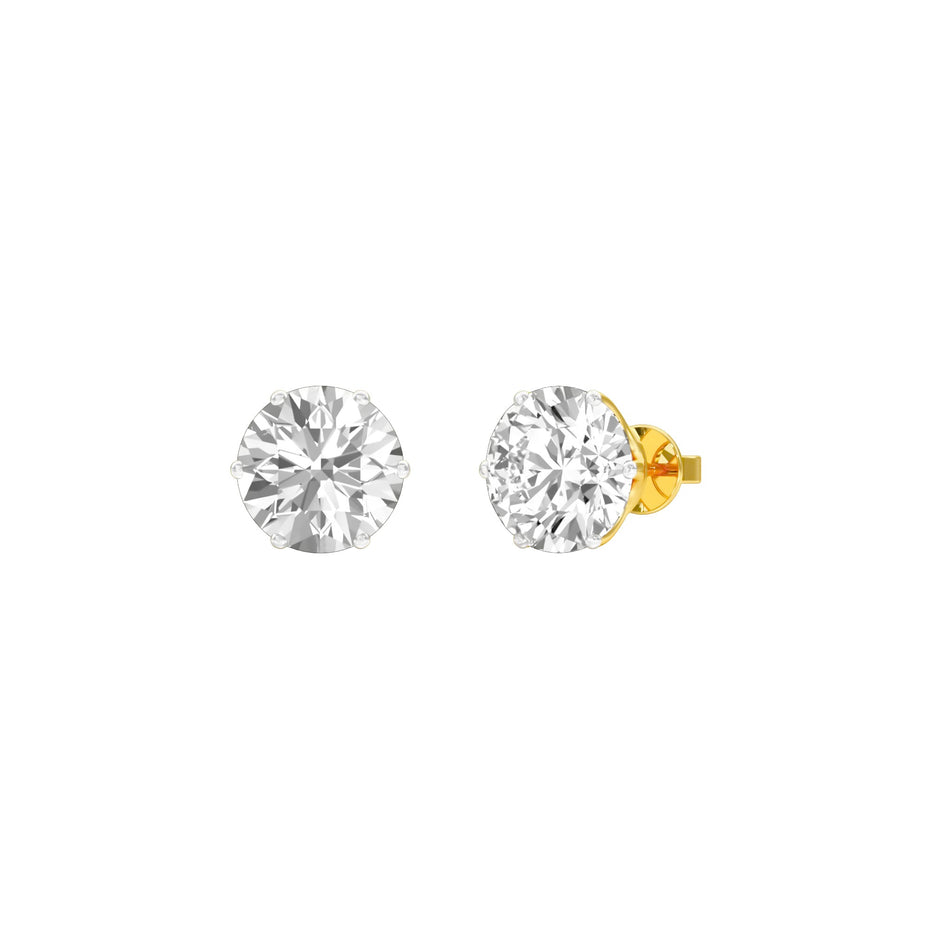 Twilight Pins Diamond Stud Earrings 18 KT / Yellow Gold