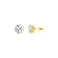 Twilight Pins Diamond Stud Earrings 18 KT / Yellow Gold