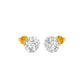 Twilight Pins Diamond Stud Earrings 18 KT / Yellow Gold