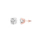 Cosmic Dots Diamond Stud Earrings 18 KT / Rose Gold