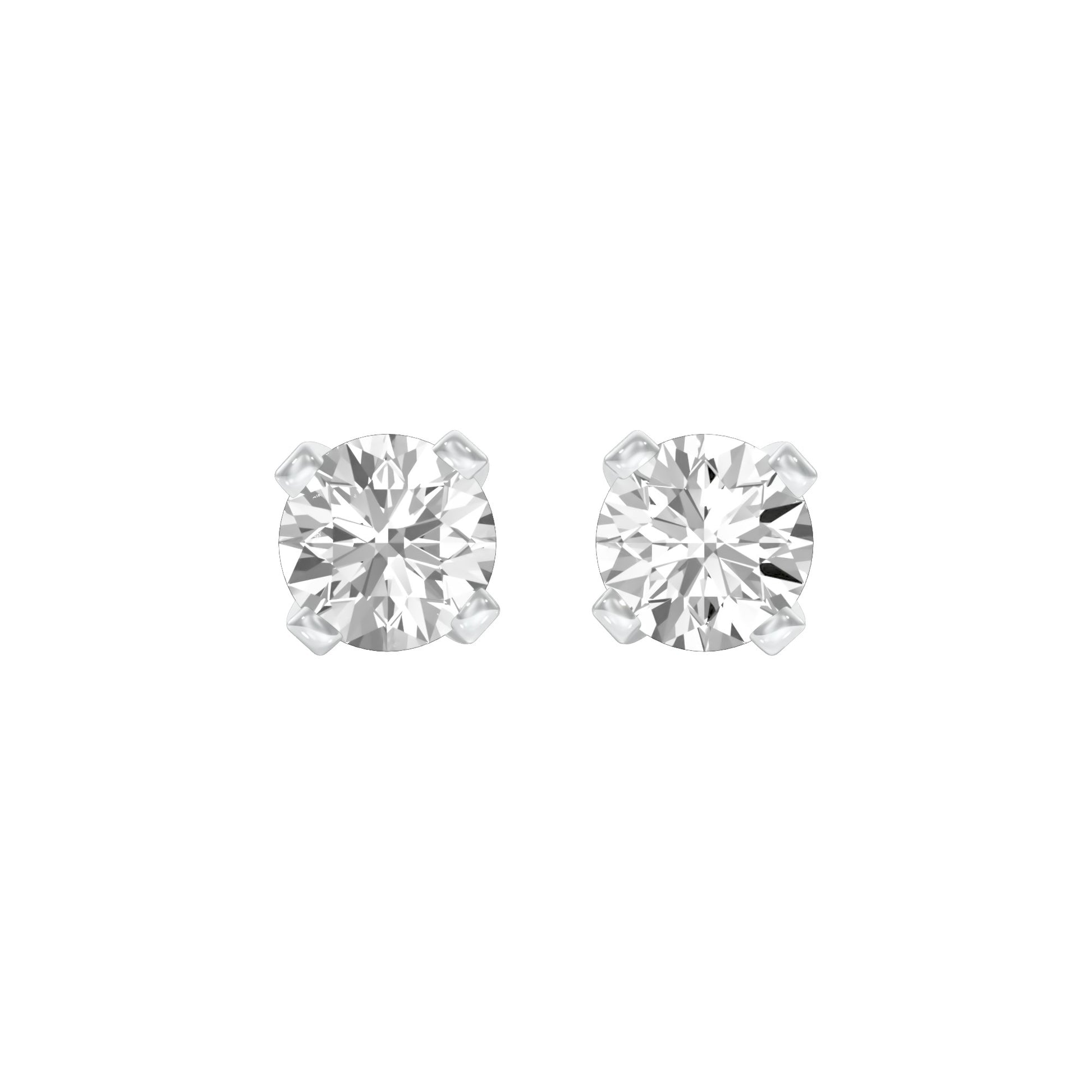 Cosmic Dots Diamond Stud Earrings 18 KT / White Gold