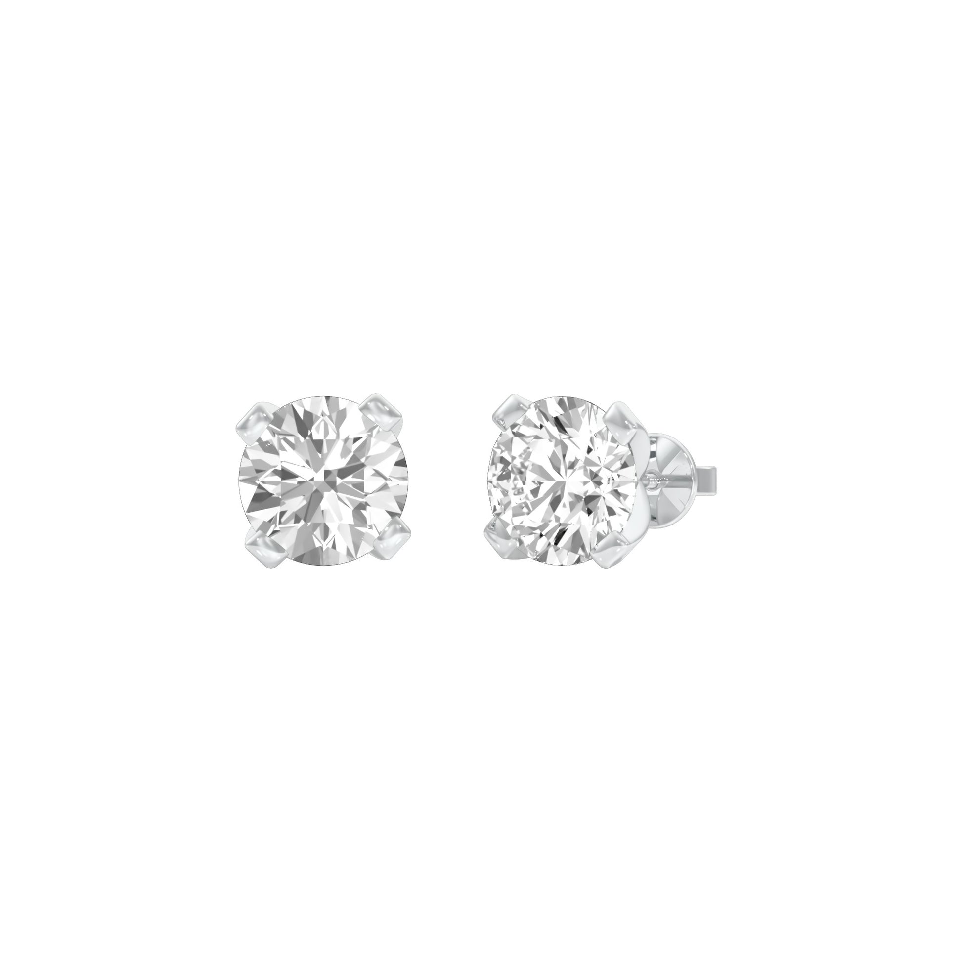 Cosmic Dots Diamond Stud Earrings 18 KT / White Gold