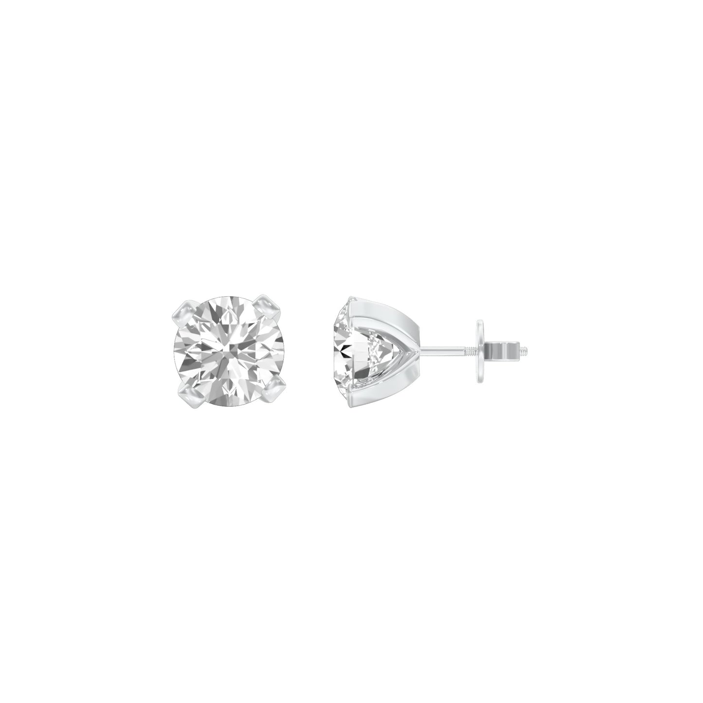 Cosmic Dots Diamond Stud Earrings 18 KT / White Gold