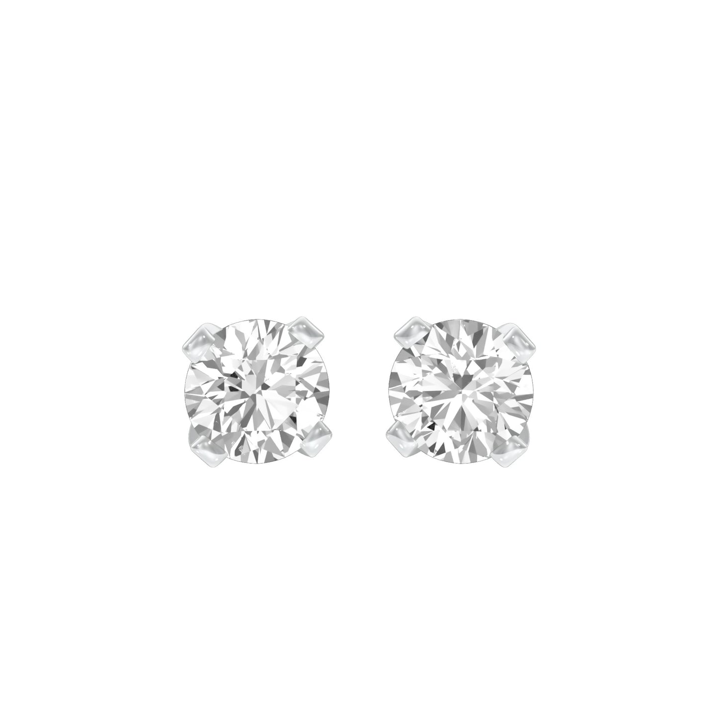 Cosmic Dots Diamond Stud Earrings 18 KT / White Gold
