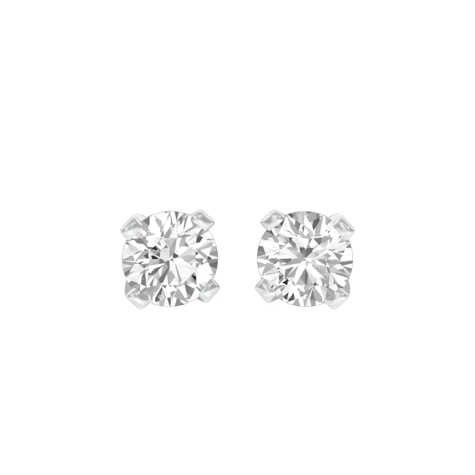 Cosmic Dots Diamond Stud Earrings 18 KT / White Gold