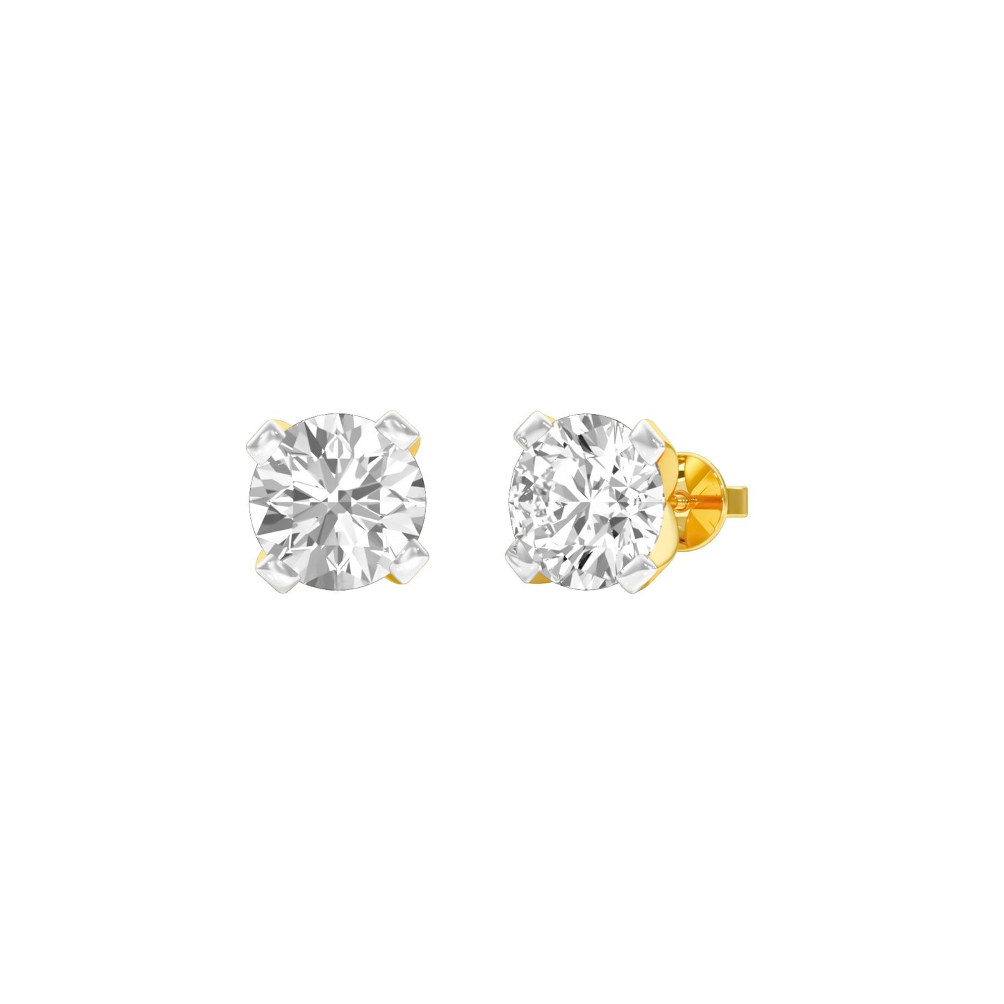 Cosmic Dots Diamond Stud Earrings 18 KT / Yellow Gold