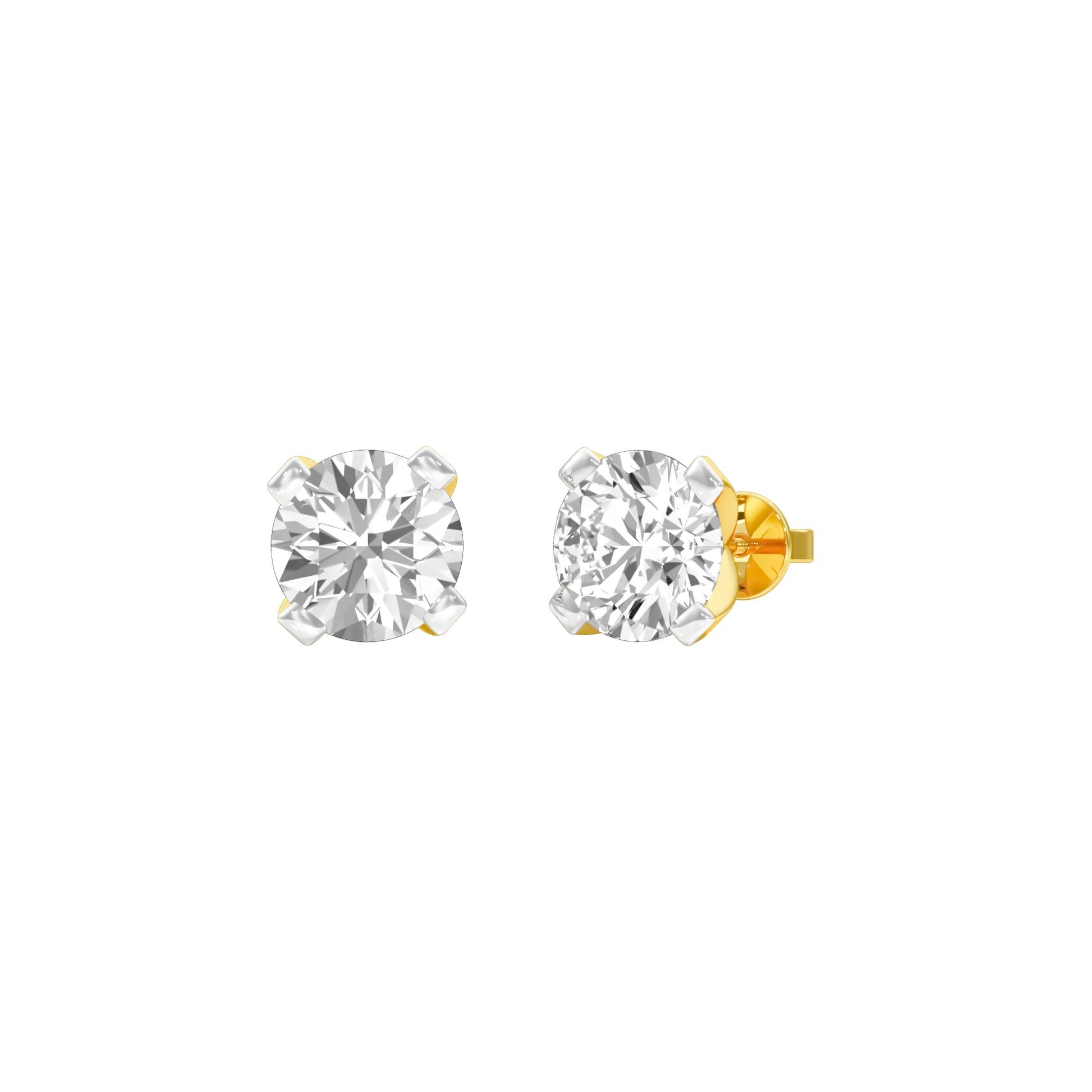 Cosmic Dots Diamond Stud Earrings 18 KT / Yellow Gold