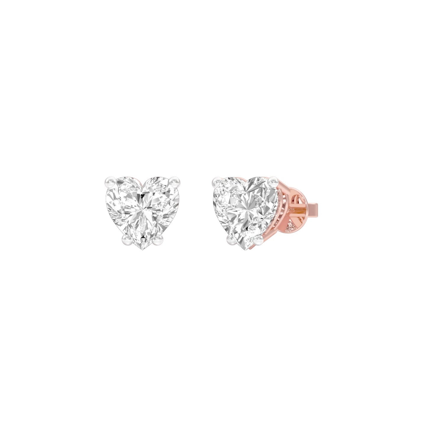 Heartlets Diamond Stud Earrings 18 KT / Rose Gold