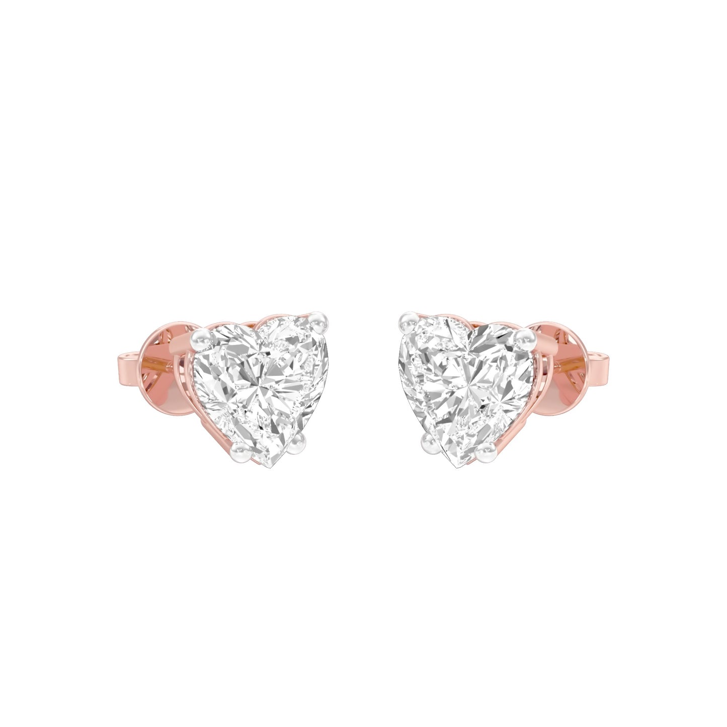 Heartlets Diamond Stud Earrings 18 KT / Rose Gold