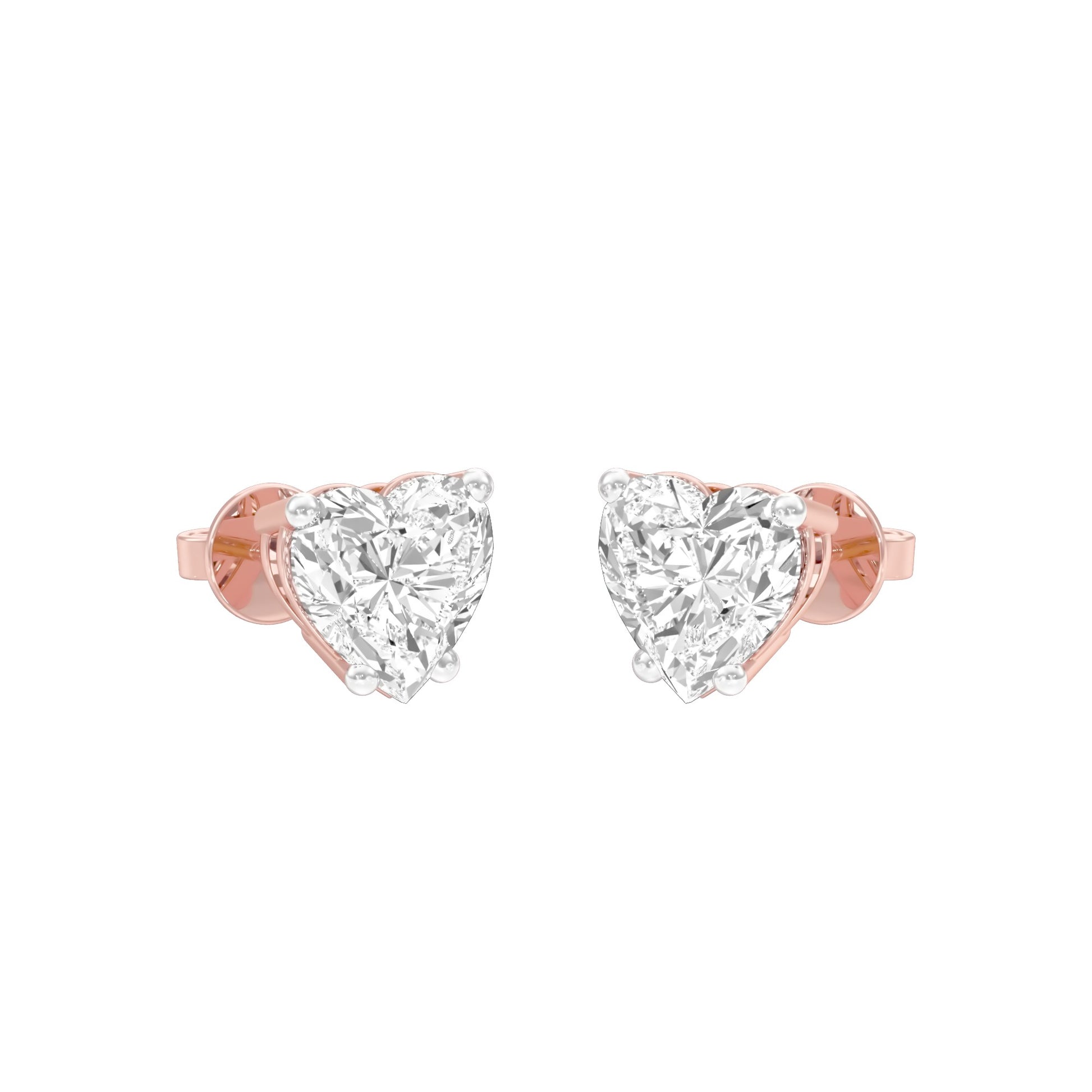 Heartlets Diamond Stud Earrings 18 KT / Rose Gold