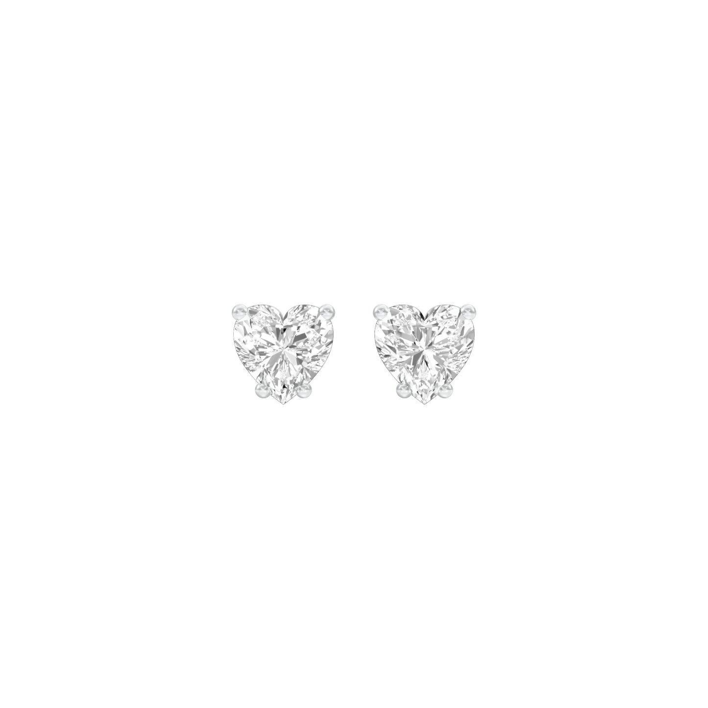Heartlets Diamond Stud Earrings 18 KT / White Gold