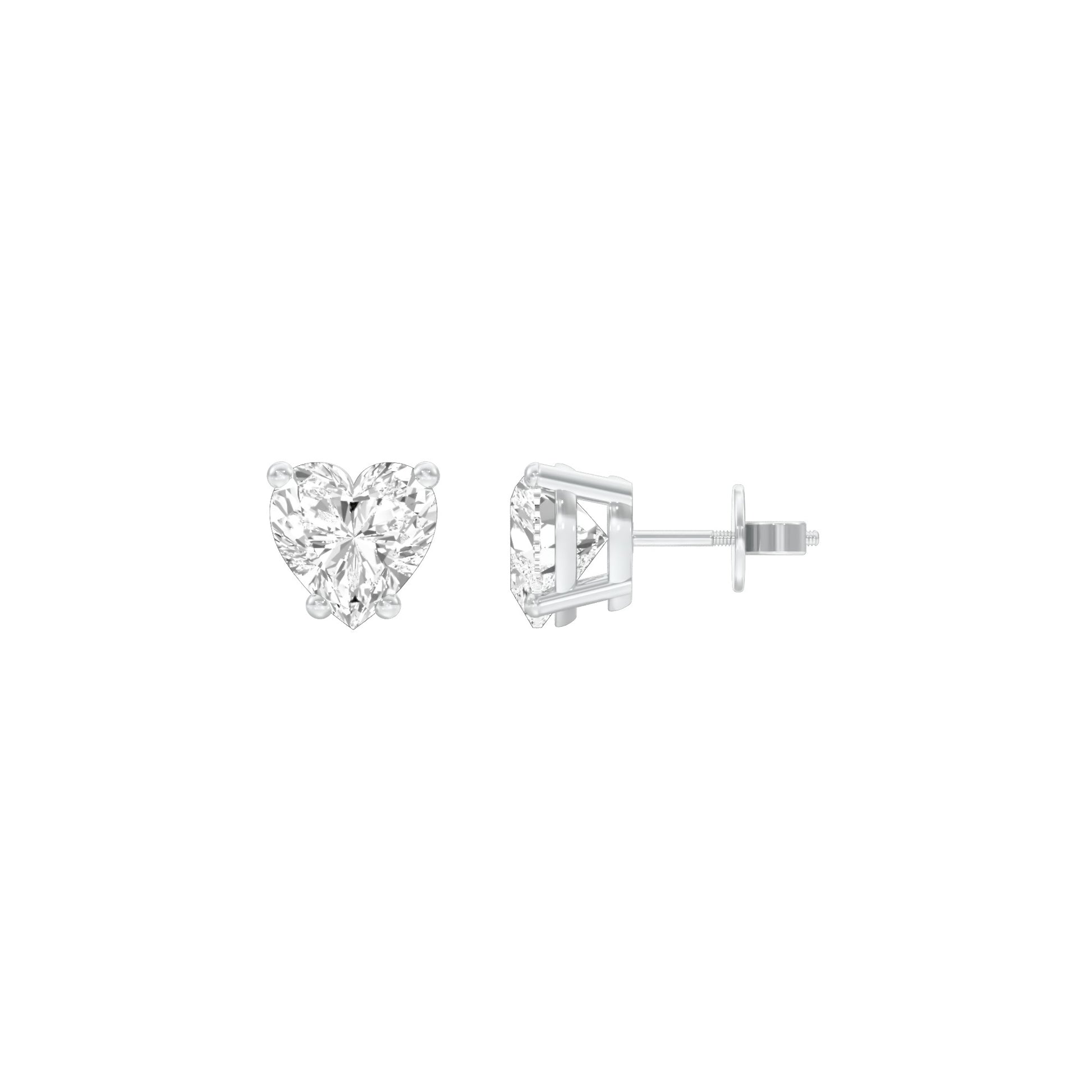 Heartlets Diamond Stud Earrings 18 KT / White Gold