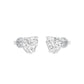 Heartlets Diamond Stud Earrings 18 KT / White Gold