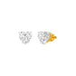 Heartlets Diamond Stud Earrings 18 KT / Yellow Gold