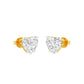 Heartlets Diamond Stud Earrings 18 KT / Yellow Gold