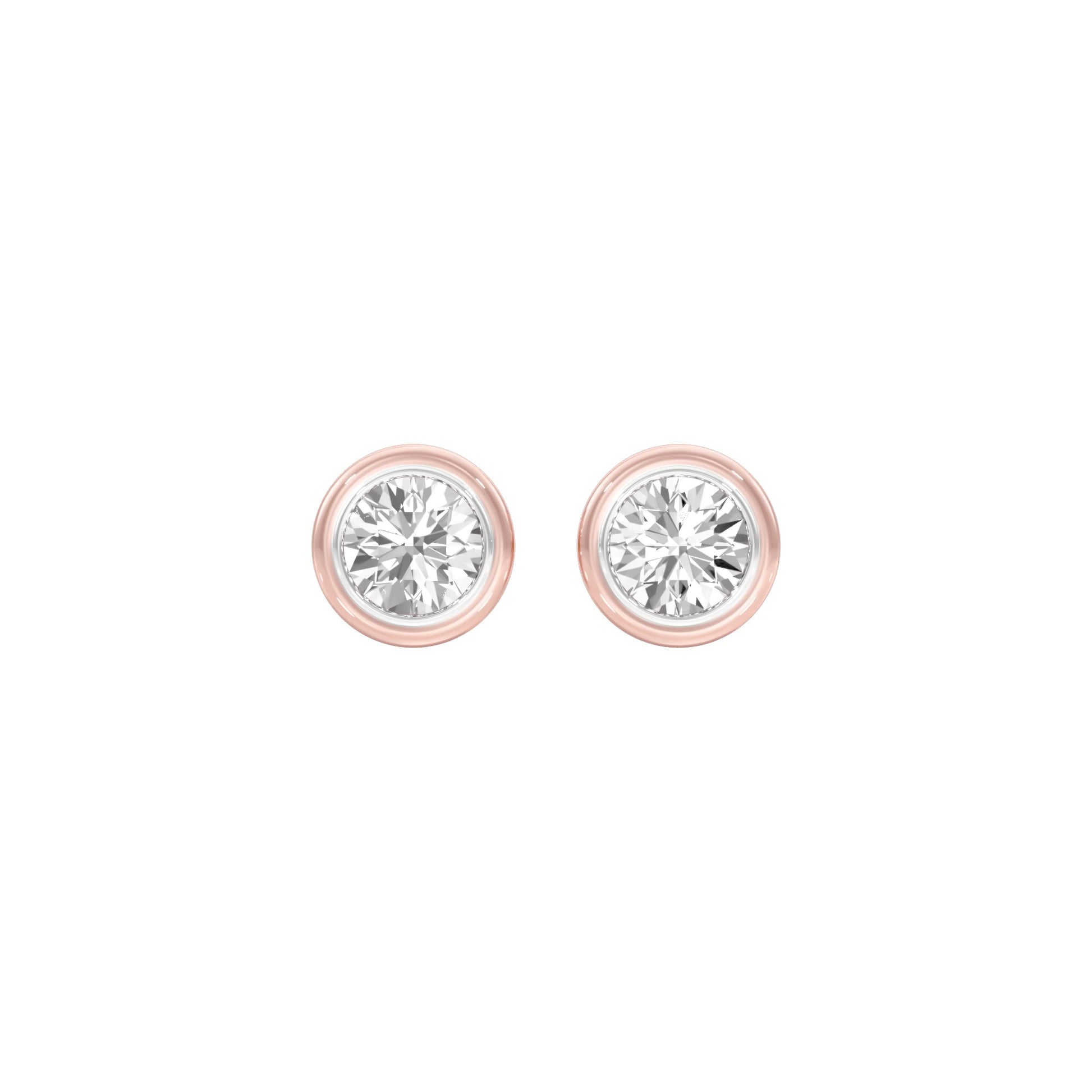Solstice Studs Diamond Stud Earrings 18 KT / Rose Gold
