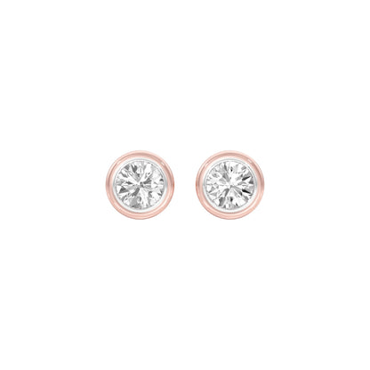 Solstice Studs Diamond Stud Earrings 18 KT / Rose Gold