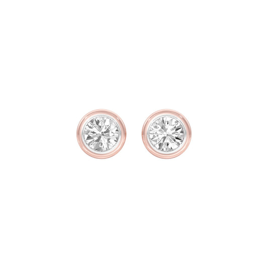 Solstice Studs Diamond Stud Earrings 18 KT / Rose Gold