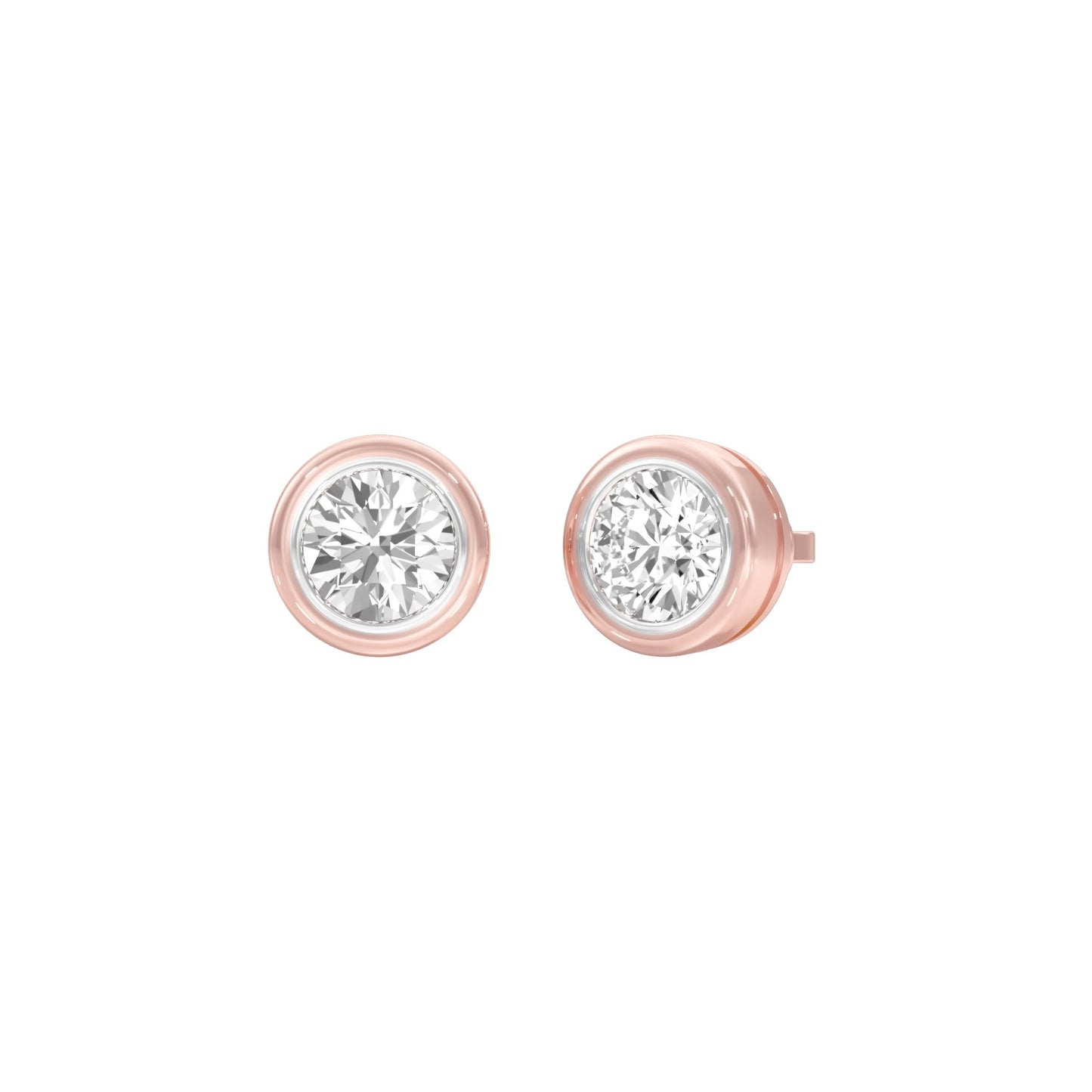 Solstice Studs Diamond Stud Earrings 18 KT / Rose Gold