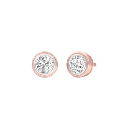 Solstice Studs Diamond Stud Earrings 18 KT / Rose Gold