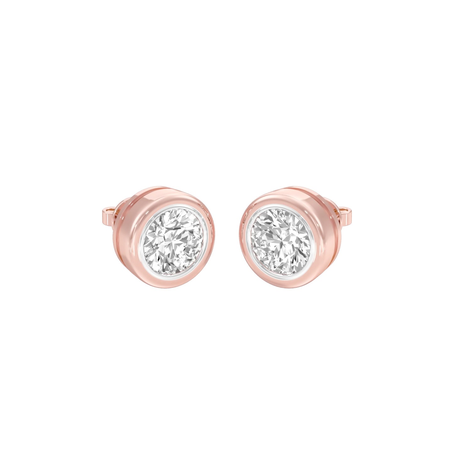 Solstice Studs Diamond Stud Earrings 18 KT / Rose Gold