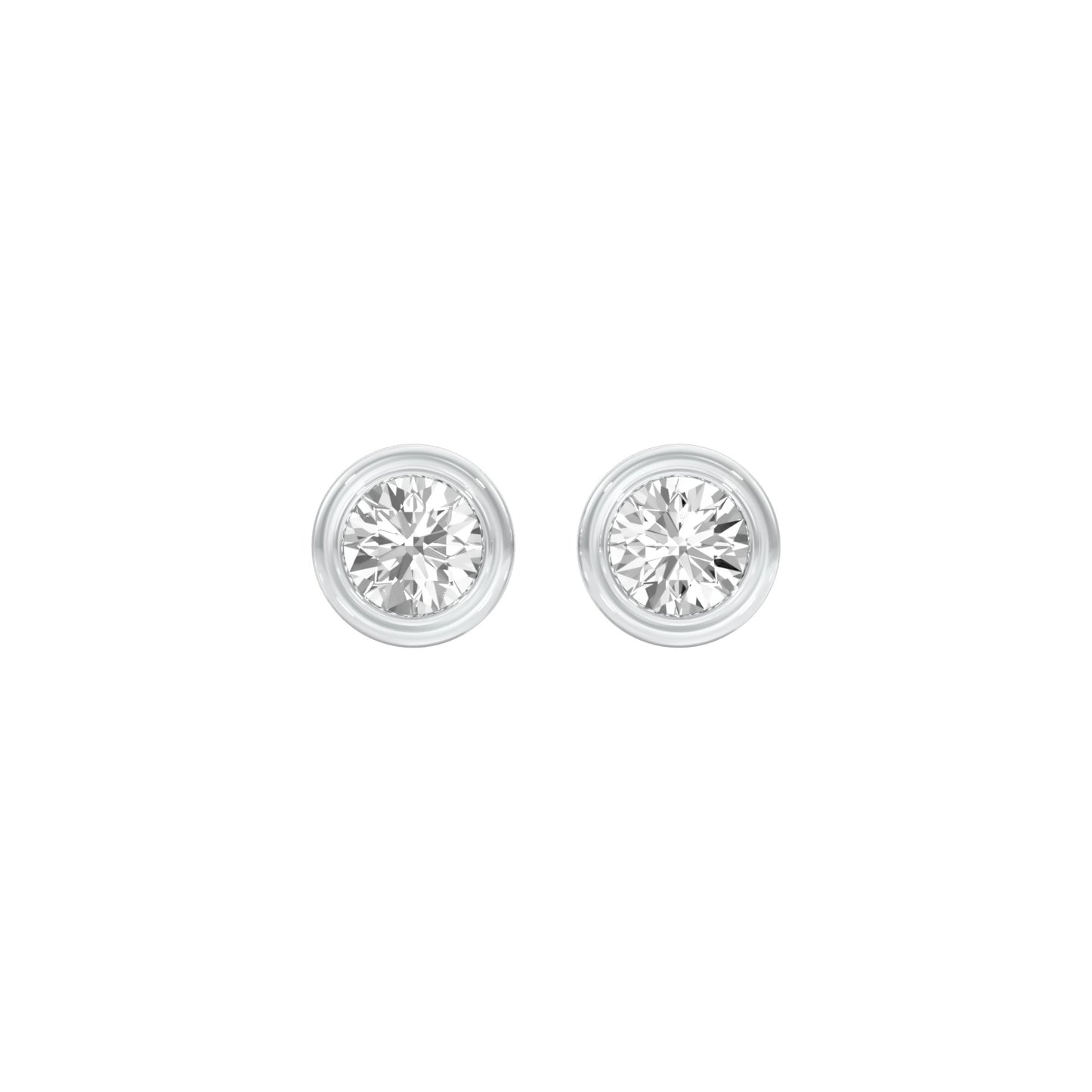 Solstice Studs Diamond Stud Earrings 18 KT / White Gold