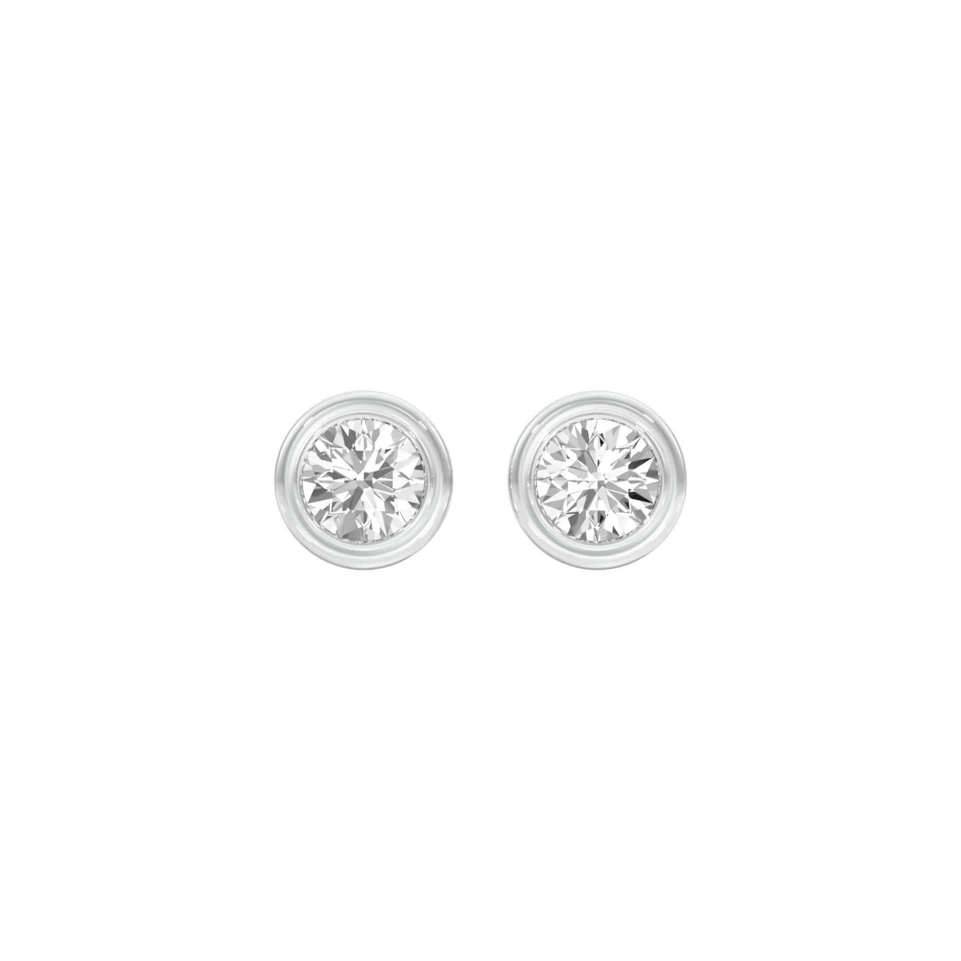 Solstice Studs Diamond Stud Earrings 18 KT / White Gold