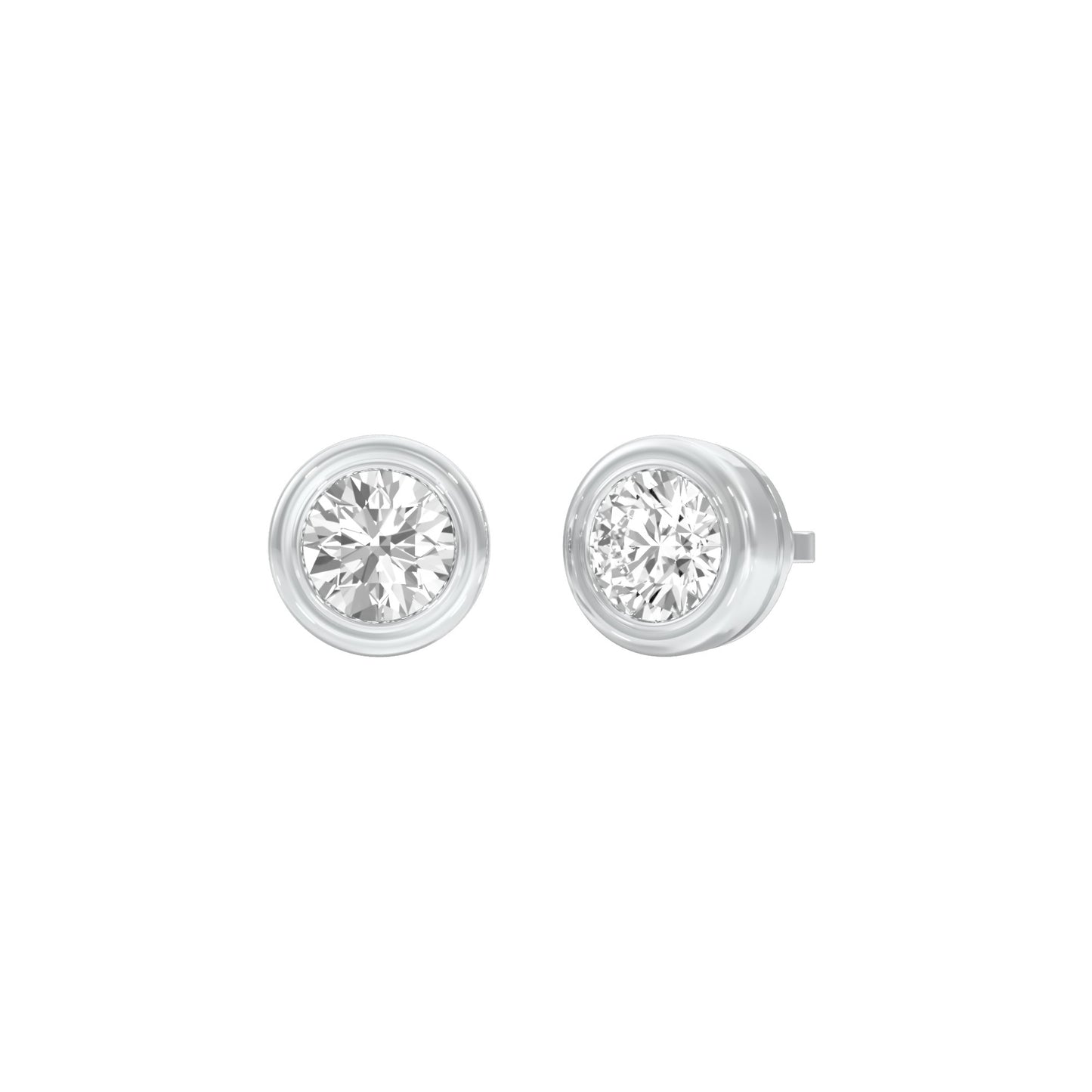 Solstice Studs Diamond Stud Earrings 18 KT / White Gold