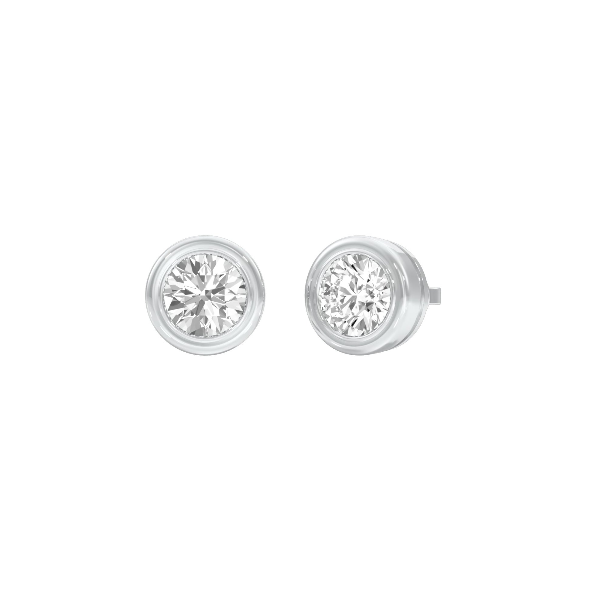 Solstice Studs Diamond Stud Earrings 18 KT / White Gold