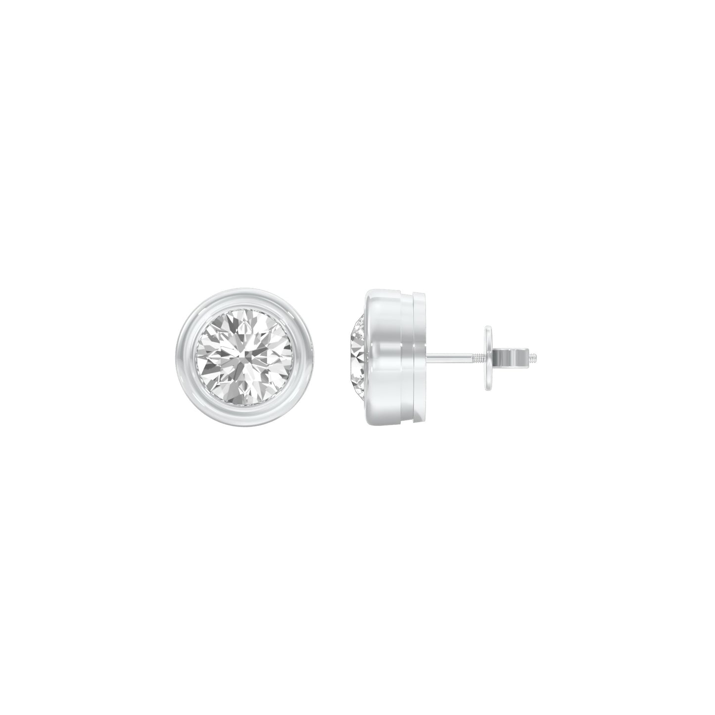 Solstice Studs Diamond Stud Earrings 18 KT / White Gold