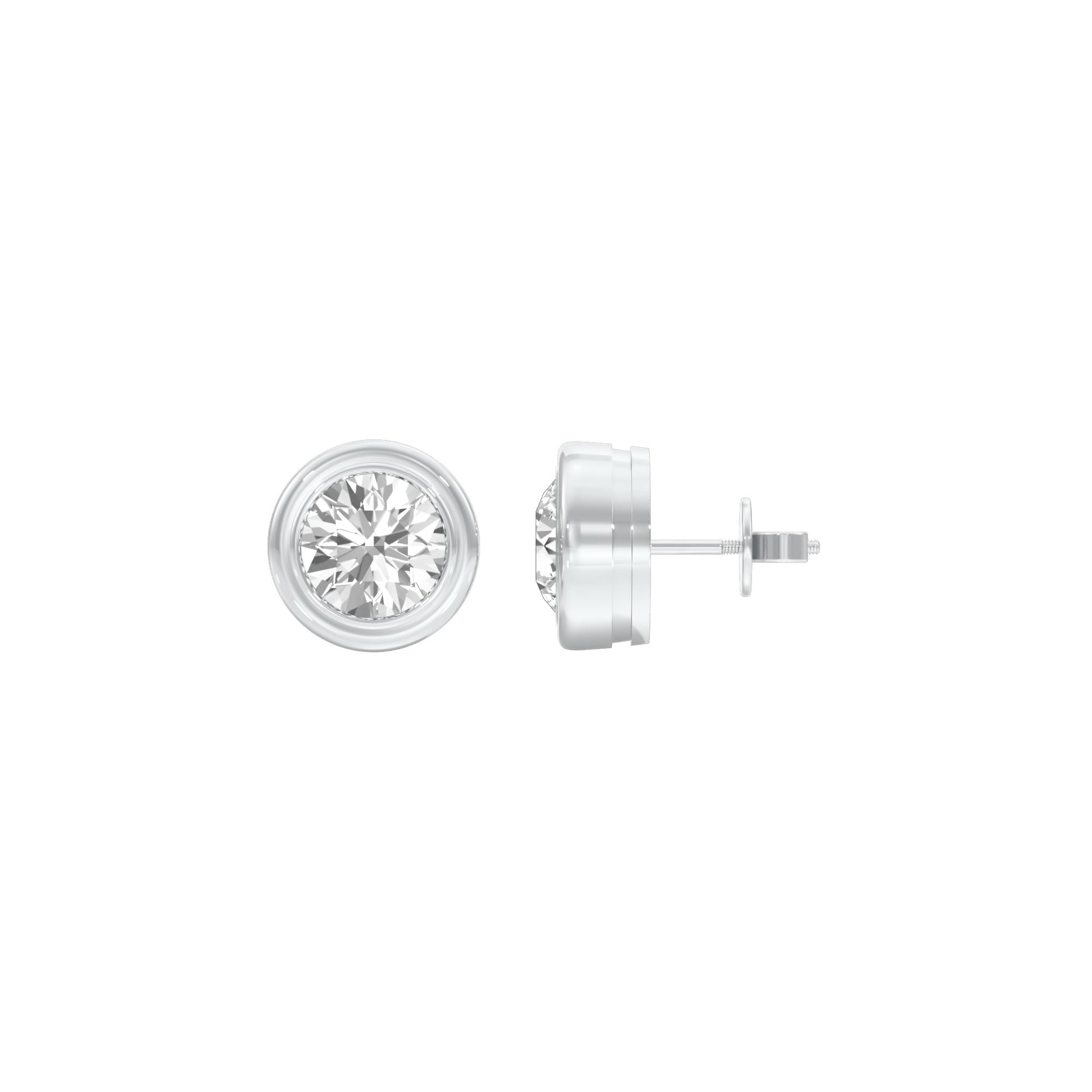 Solstice Studs Diamond Stud Earrings 18 KT / White Gold