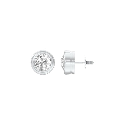 Solstice Studs Diamond Stud Earrings 18 KT / White Gold