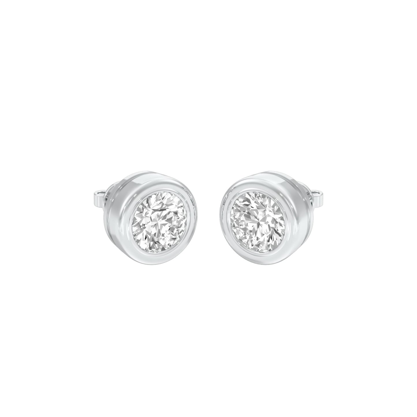 Solstice Studs Diamond Stud Earrings 18 KT / White Gold