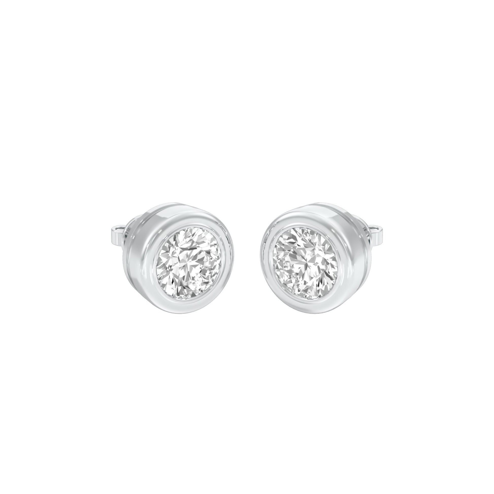 Solstice Studs Diamond Stud Earrings 18 KT / White Gold