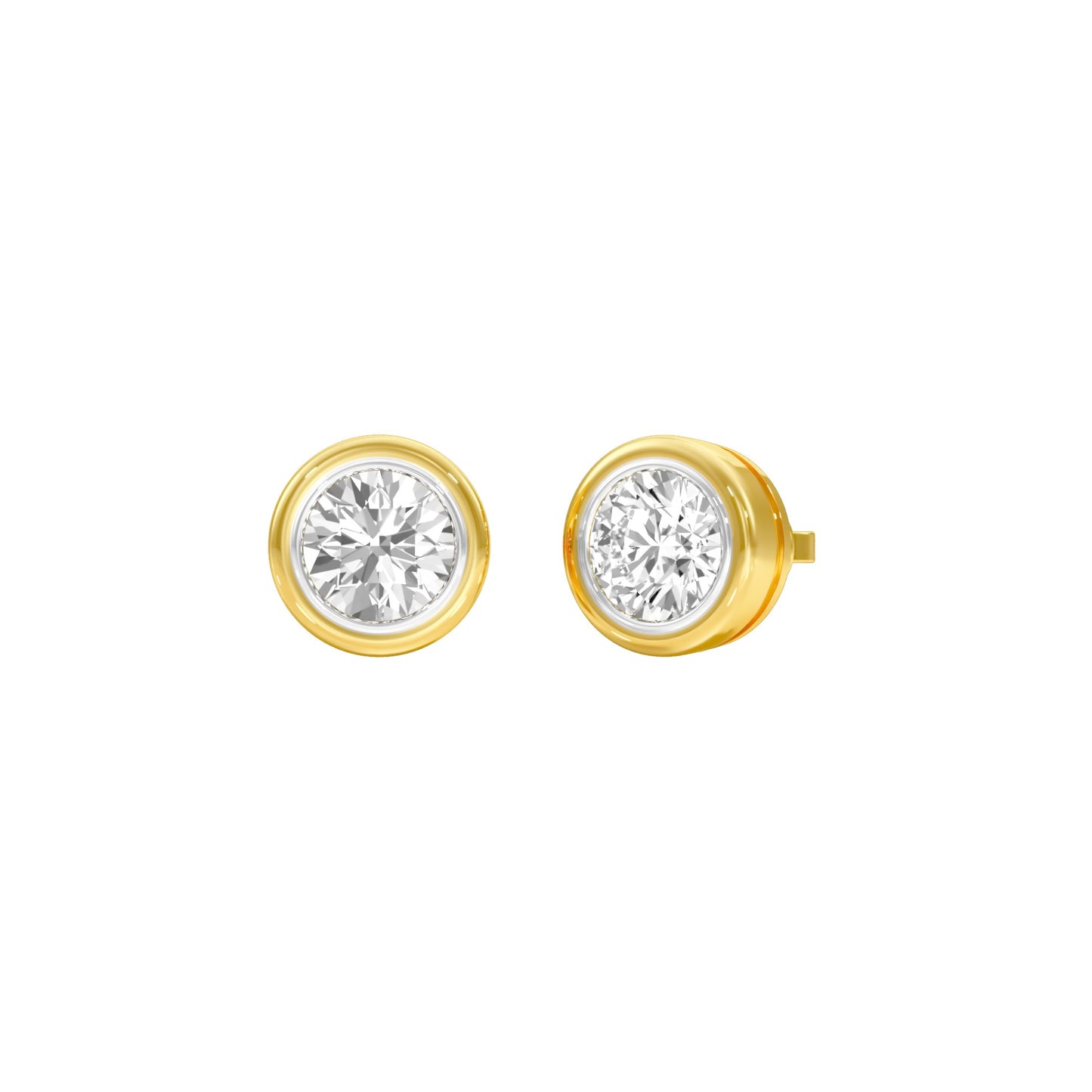 Solstice Studs Diamond Stud Earrings 18 KT / Yellow Gold