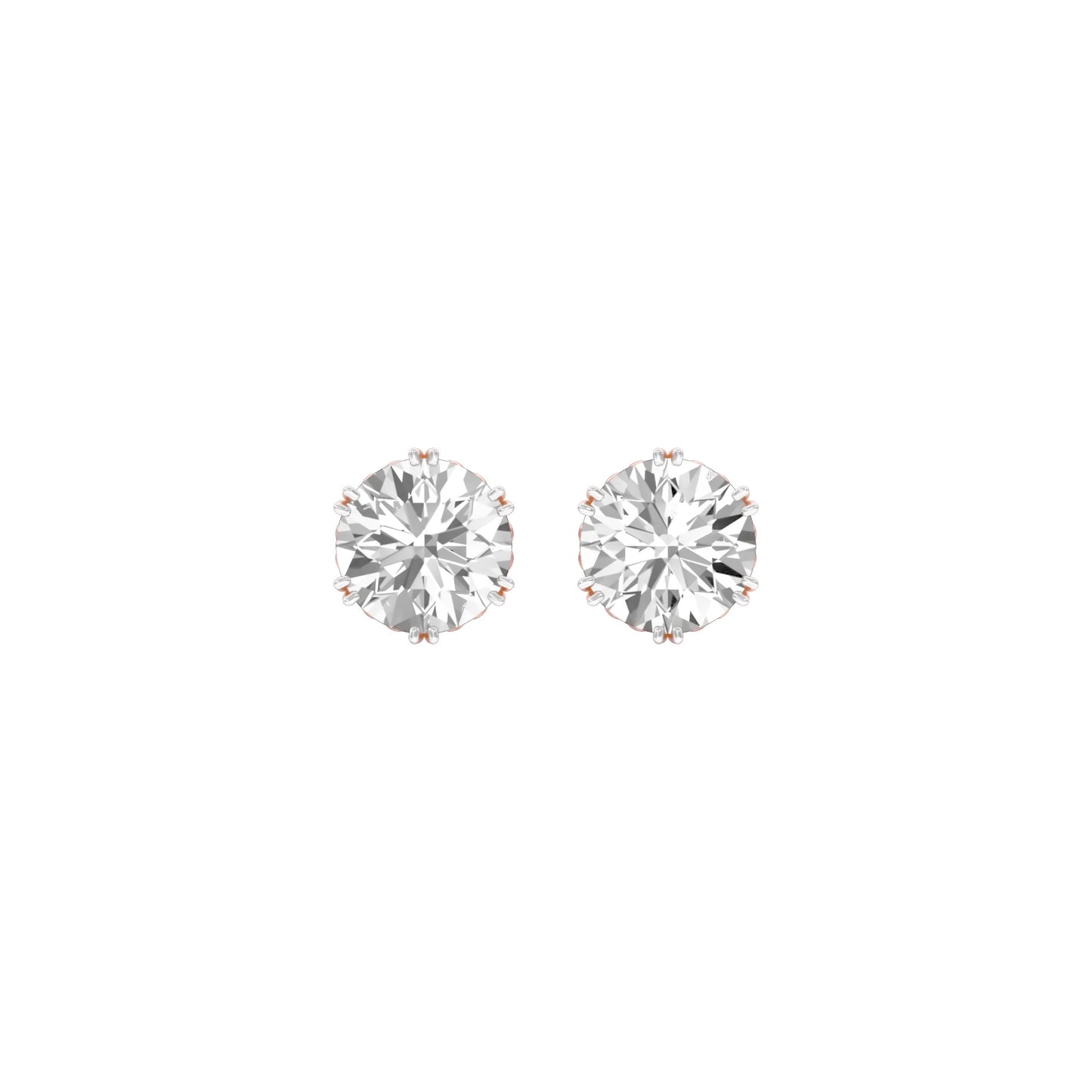 The Bonded Diamond Earrings 18 KT / Rose Gold