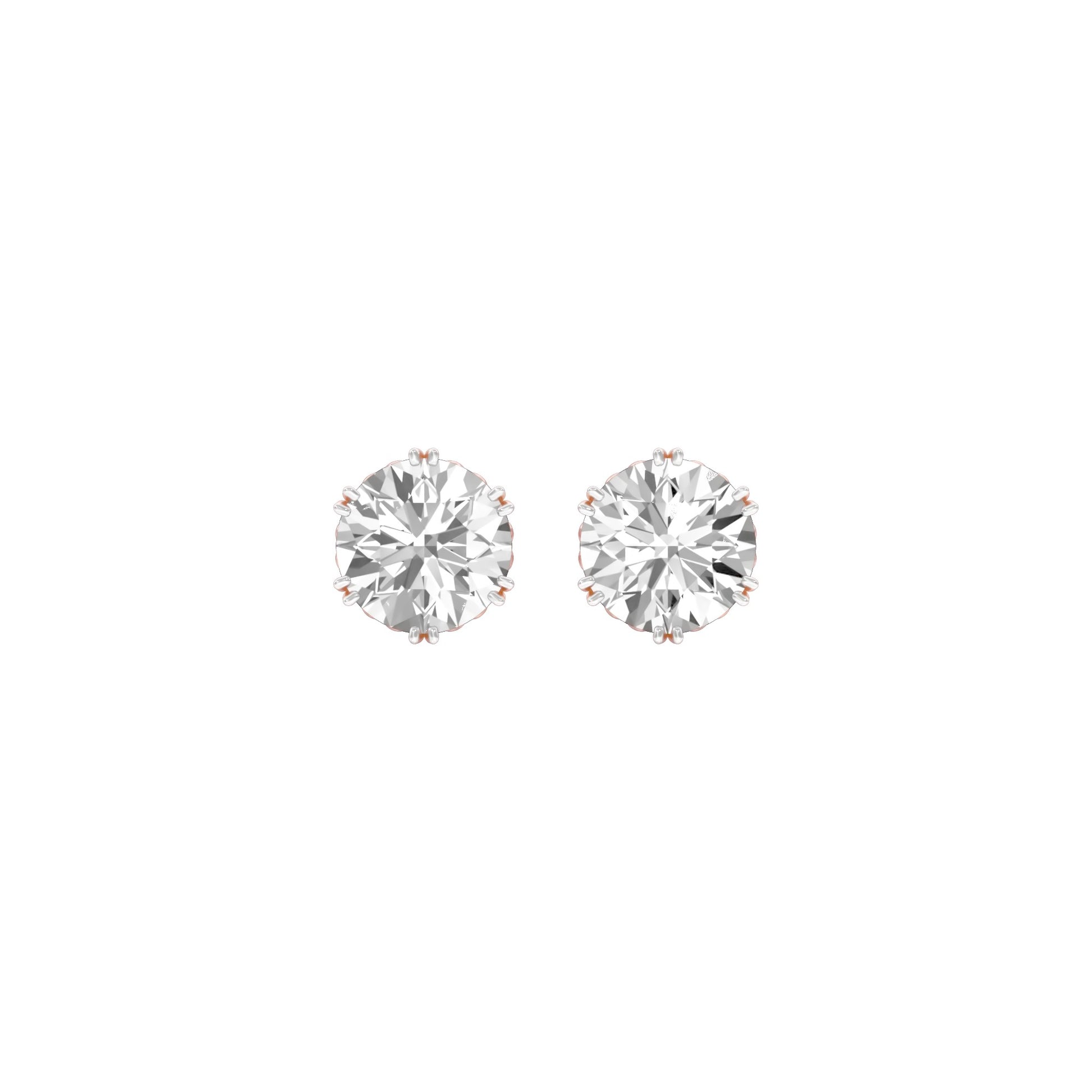 The Bonded Diamond Earrings 18 KT / Rose Gold
