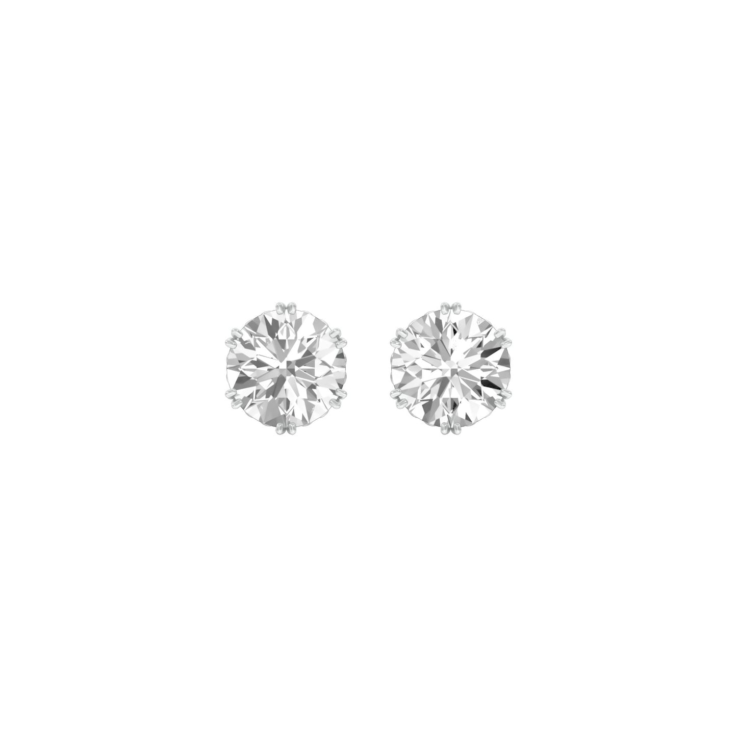 The Bonded Diamond Earrings 18 KT / White Gold