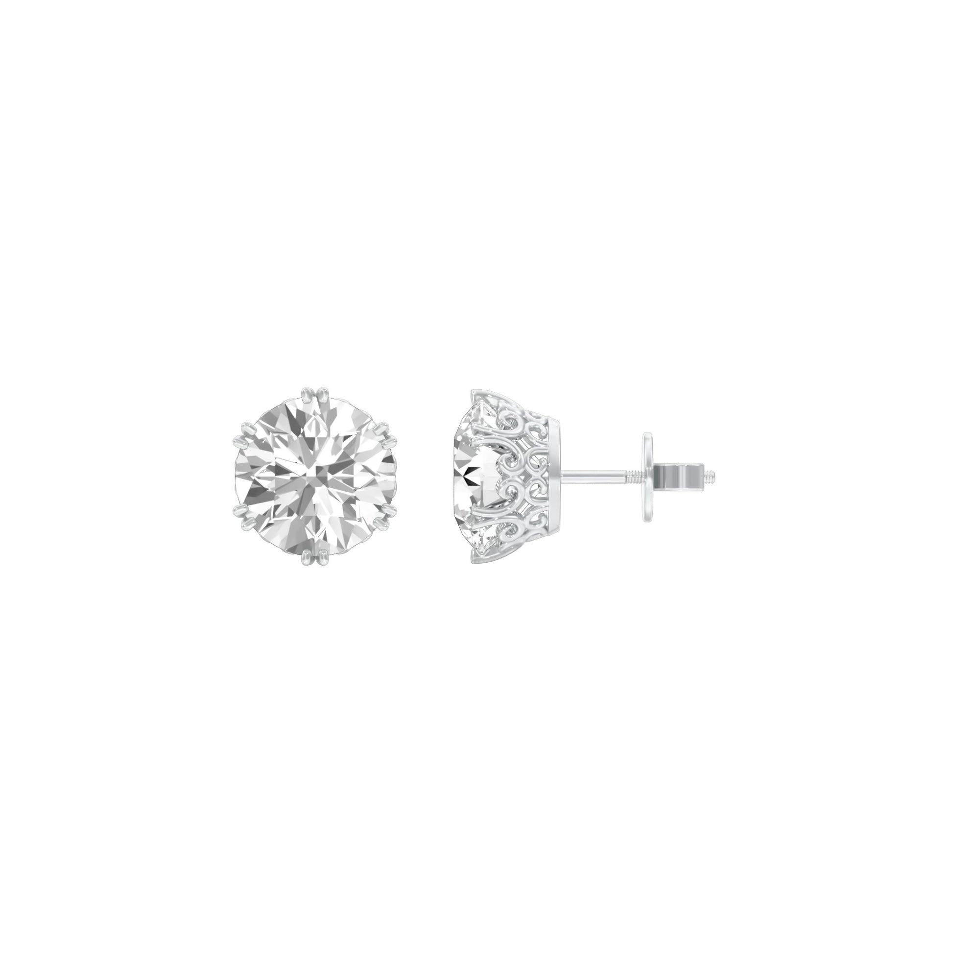 The Bonded Diamond Earrings 18 KT / White Gold