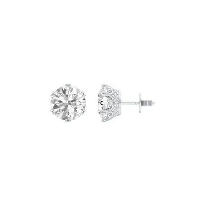 The Bonded Diamond Earrings 18 KT / White Gold