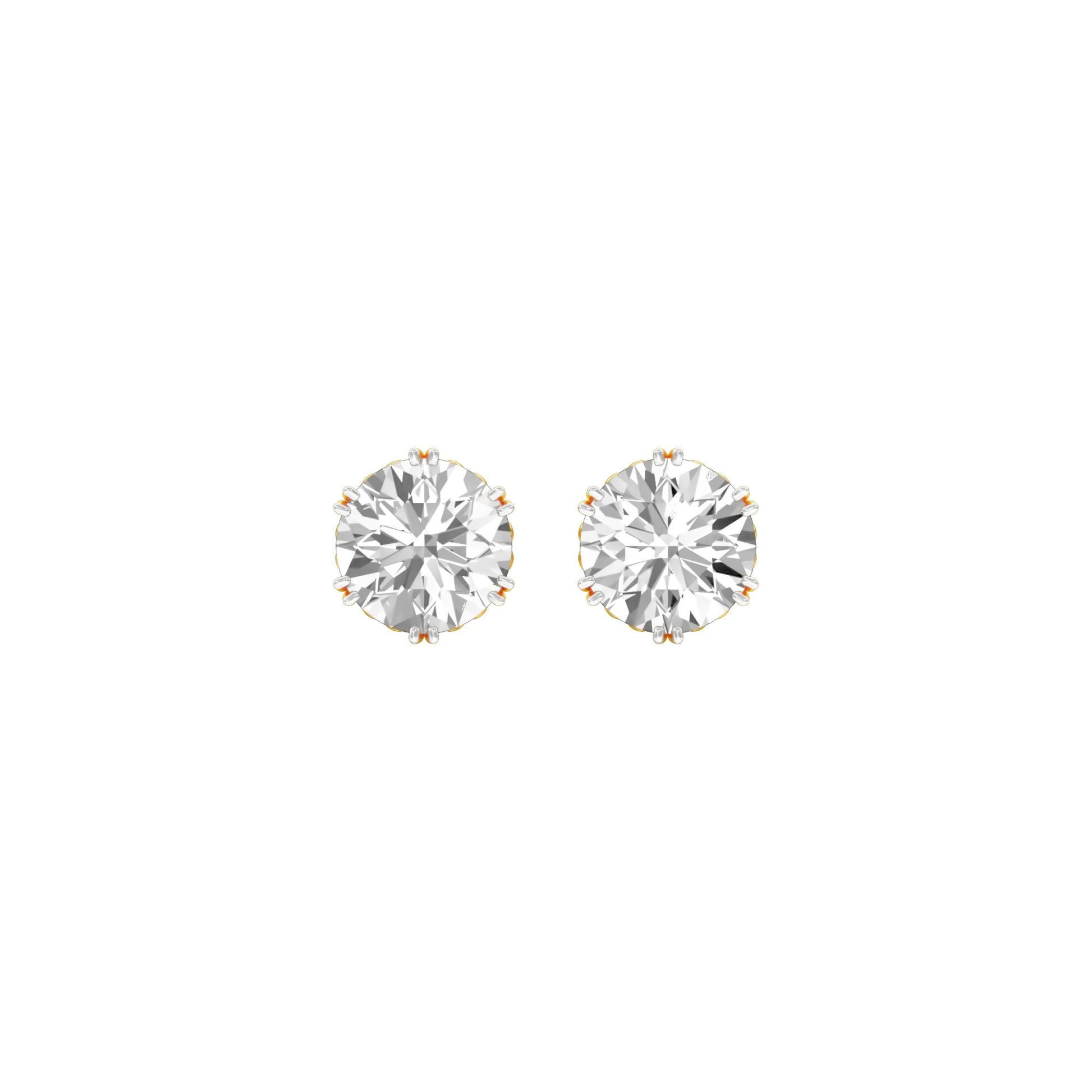 The Bonded Diamond Earrings 18 KT / Yellow Gold