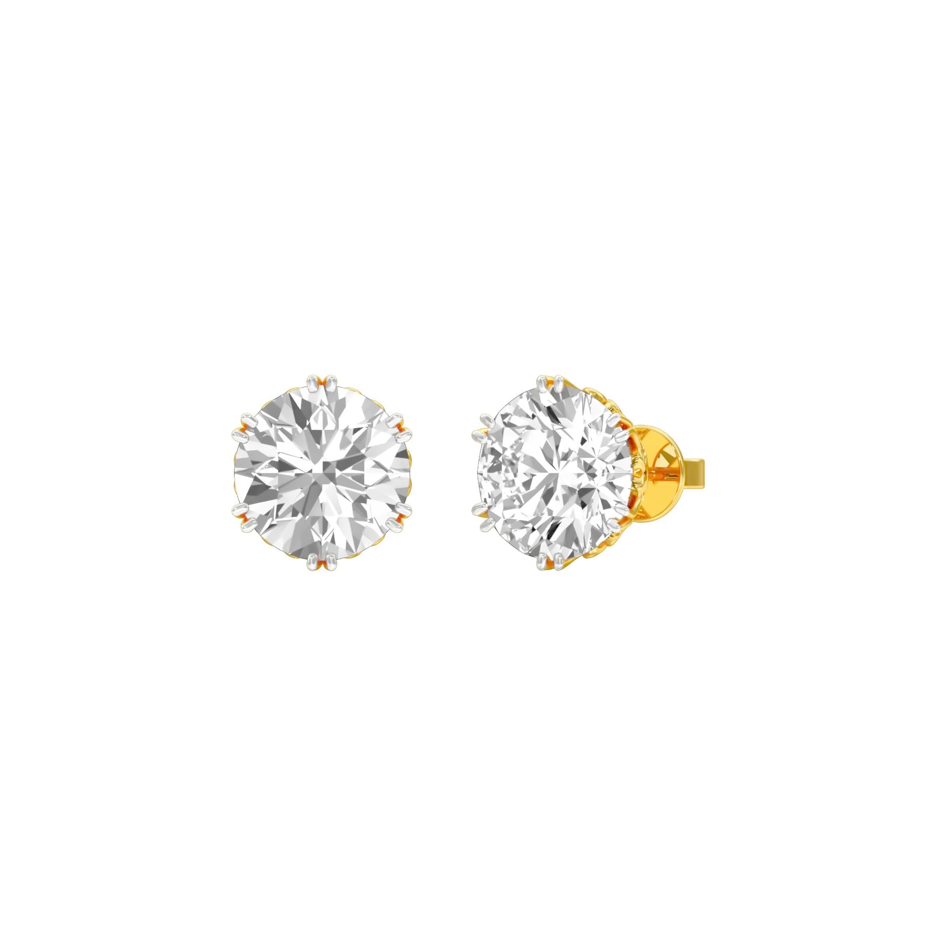 The Bonded Diamond Earrings 18 KT / Yellow Gold