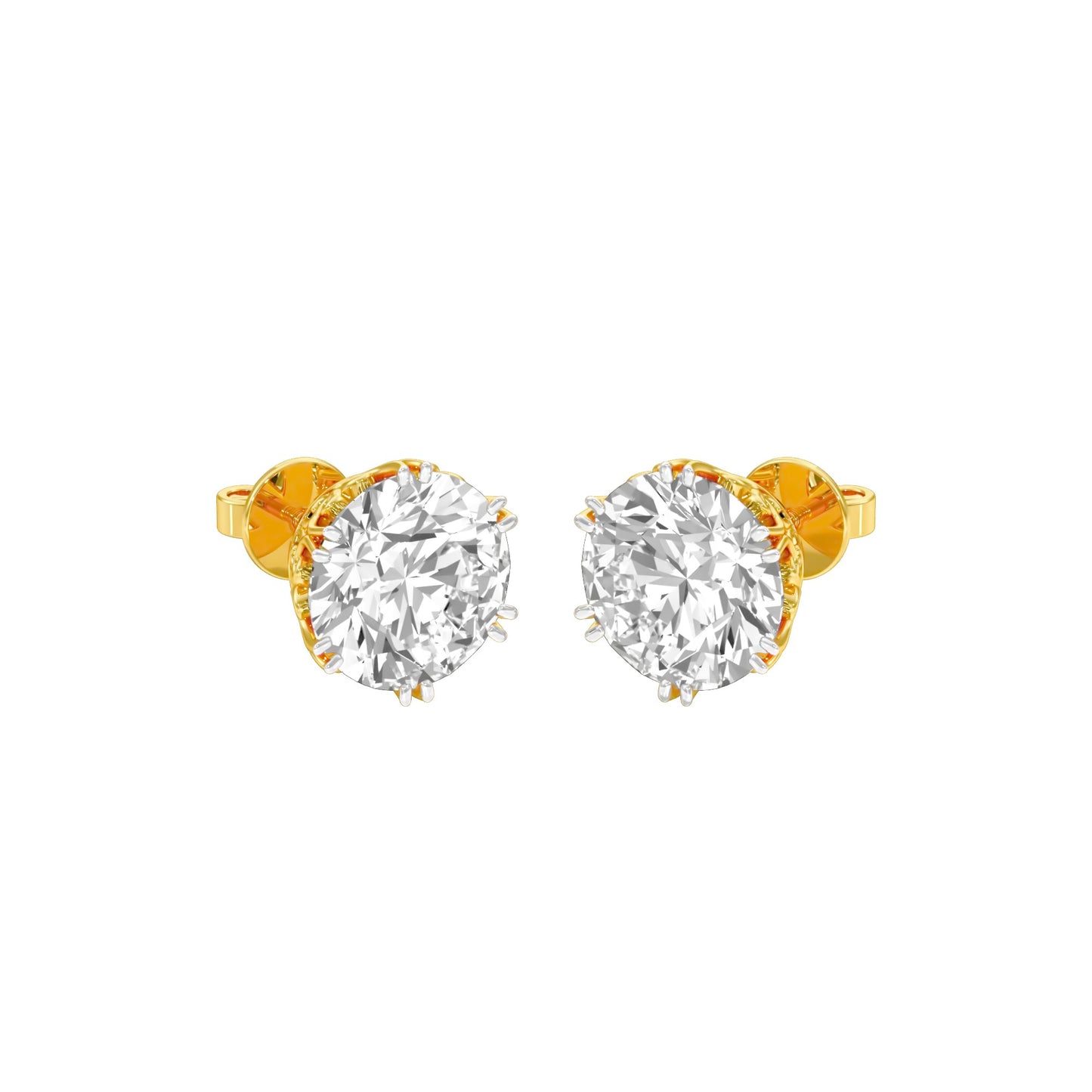 The Bonded Diamond Earrings 18 KT / Yellow Gold