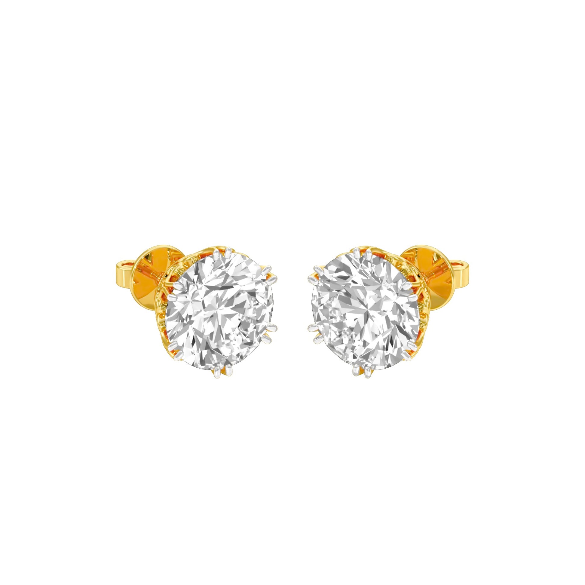 The Bonded Diamond Earrings 18 KT / Yellow Gold