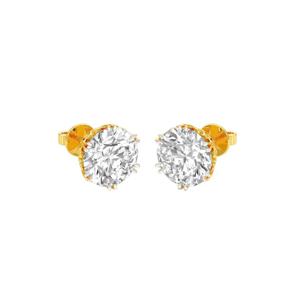 The Bonded Diamond Earrings 18 KT / Yellow Gold