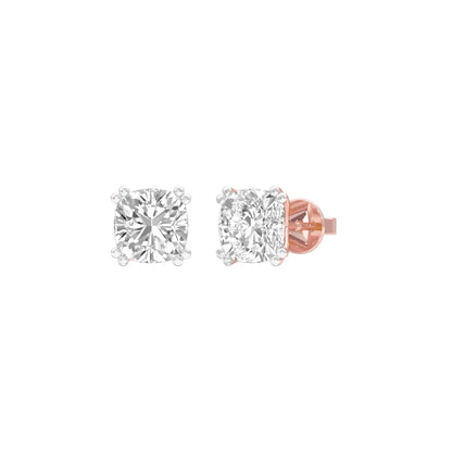 Sweet Cuts Diamond Stud Earrings 18 KT / Rose Gold