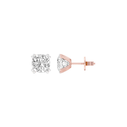 Sweet Cuts Diamond Stud Earrings 18 KT / Rose Gold