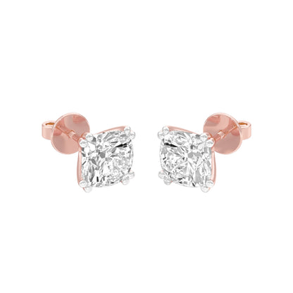 Sweet Cuts Diamond Stud Earrings 18 KT / Rose Gold